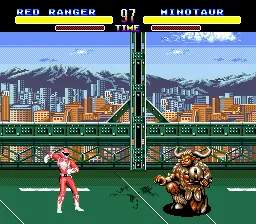 Mighty Morphin Power Rangers gameplay screenshot on Genesis