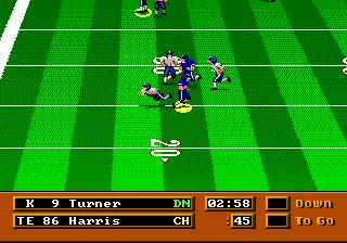 Mike Ditka Power Football gameplay screenshot on Genesis