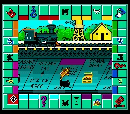 Monopoly gameplay screenshot on Genesis