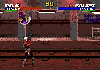 Mortal Kombat 3 gameplay screenshot on Genesis