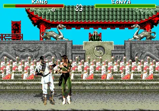 Mortal Kombat gameplay screenshot on Genesis
