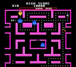 Ms. Pac-Man gameplay screenshot on Genesis