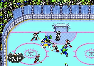 Mutant League Hockey gameplay screenshot on Genesis