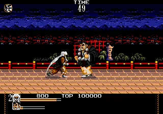 Mystical Fighter gameplay screenshot on Genesis