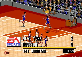 NBA Live 95 gameplay screenshot on Genesis