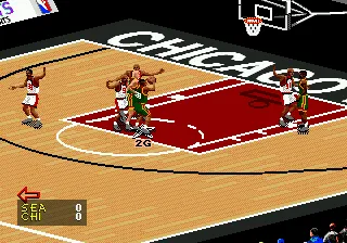 NBA Live 98 gameplay screenshot on Genesis