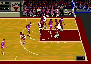 NBA Showdown gameplay screenshot on Genesis