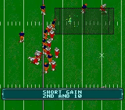 NCAA Football gameplay screenshot on Genesis