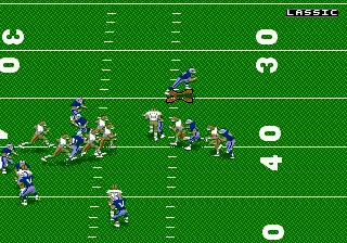 NFL '95 gameplay screenshot on Genesis