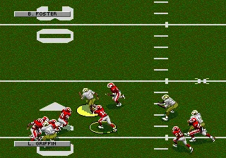 NFL Football '94 Starring Joe Montana gameplay screenshot on Genesis