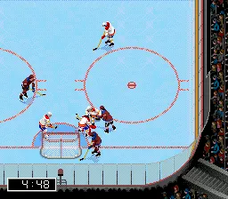 NHL 97 gameplay screenshot on Genesis