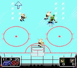 NHL Hockey gameplay screenshot on Genesis