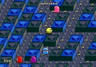 Pac-Mania gameplay screenshot on Genesis