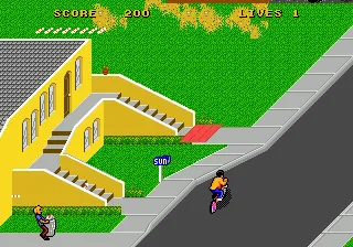 Paperboy 2 gameplay screenshot on Genesis