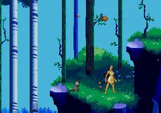 Pocahontas gameplay screenshot on Genesis