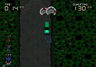 Power Drive gameplay screenshot on Genesis