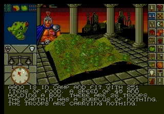 Powermonger gameplay screenshot on Genesis