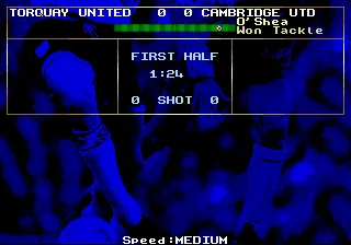 Premier Manager gameplay screenshot on Genesis