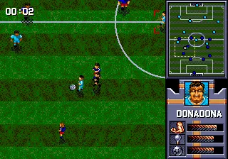 Pro Moves Soccer gameplay screenshot on Genesis