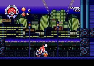 Pulseman gameplay screenshot on Genesis
