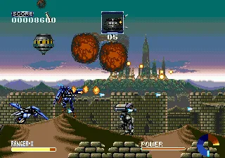 Ranger X gameplay screenshot on Genesis