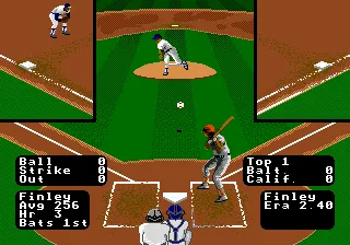 R.B.I. Baseball 3 gameplay screenshot on Genesis