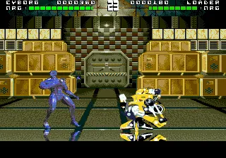 Rise of the Robots gameplay screenshot on Genesis