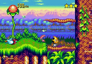 Ristar gameplay screenshot on Genesis