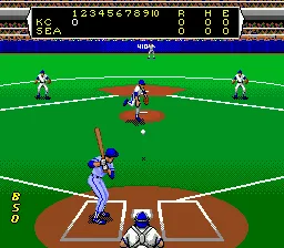 Roger Clemens' MVP Baseball gameplay screenshot on Genesis