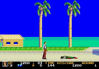 Rolling Thunder 2 gameplay screenshot on Genesis