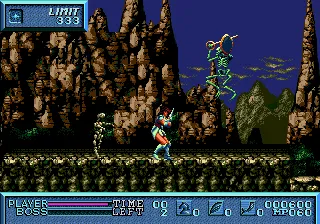 Saint Sword gameplay screenshot on Genesis