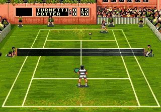 Sampras Tennis 96 gameplay screenshot on Genesis