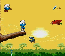 Schtroumpfs Autour du Monde, Les gameplay screenshot on Genesis