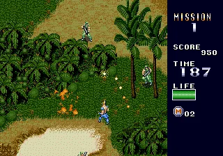 Senjou no Ookami II ~ Mercs gameplay screenshot on Genesis
