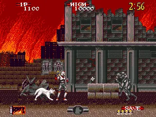 Shadow Dancer: The Secret of Shinobi gameplay screenshot on Genesis