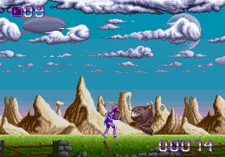 Shadow of the Beast gameplay screenshot on Genesis