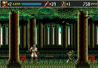 Shinobi III: Return of the Ninja Master gameplay screenshot on Genesis