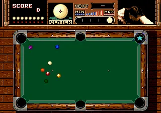 Side Pocket gameplay screenshot on Genesis