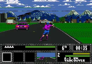 Skitchin' gameplay screenshot on Genesis