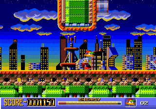 Socket gameplay screenshot on Genesis