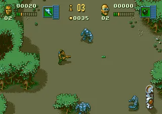 Soldiers of Fortune gameplay screenshot on Genesis