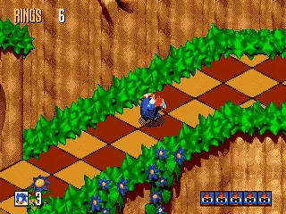 Sonic 3D Blast gameplay screenshot on Genesis