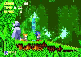 Sonic & Knuckles + Sonic The Hedgehog 3 gameplay screenshot on Genesis