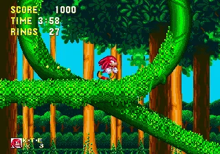 Sonic & Knuckles gameplay screenshot on Genesis