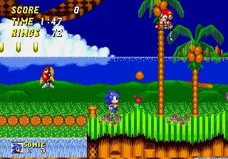 Sonic the Hedgehog 2 gameplay screenshot on Genesis