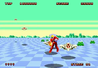 Space Harrier II gameplay screenshot on Genesis