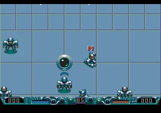 Speedball 2: Brutal Deluxe gameplay screenshot on Genesis