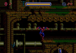 Spider-Man Animated Series gameplay screenshot on Genesis