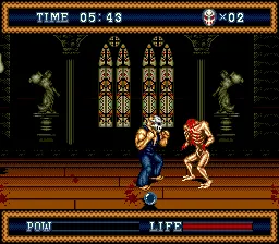 Splatterhouse 3 gameplay screenshot on Genesis