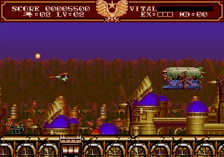 Steel Empire gameplay screenshot on Genesis